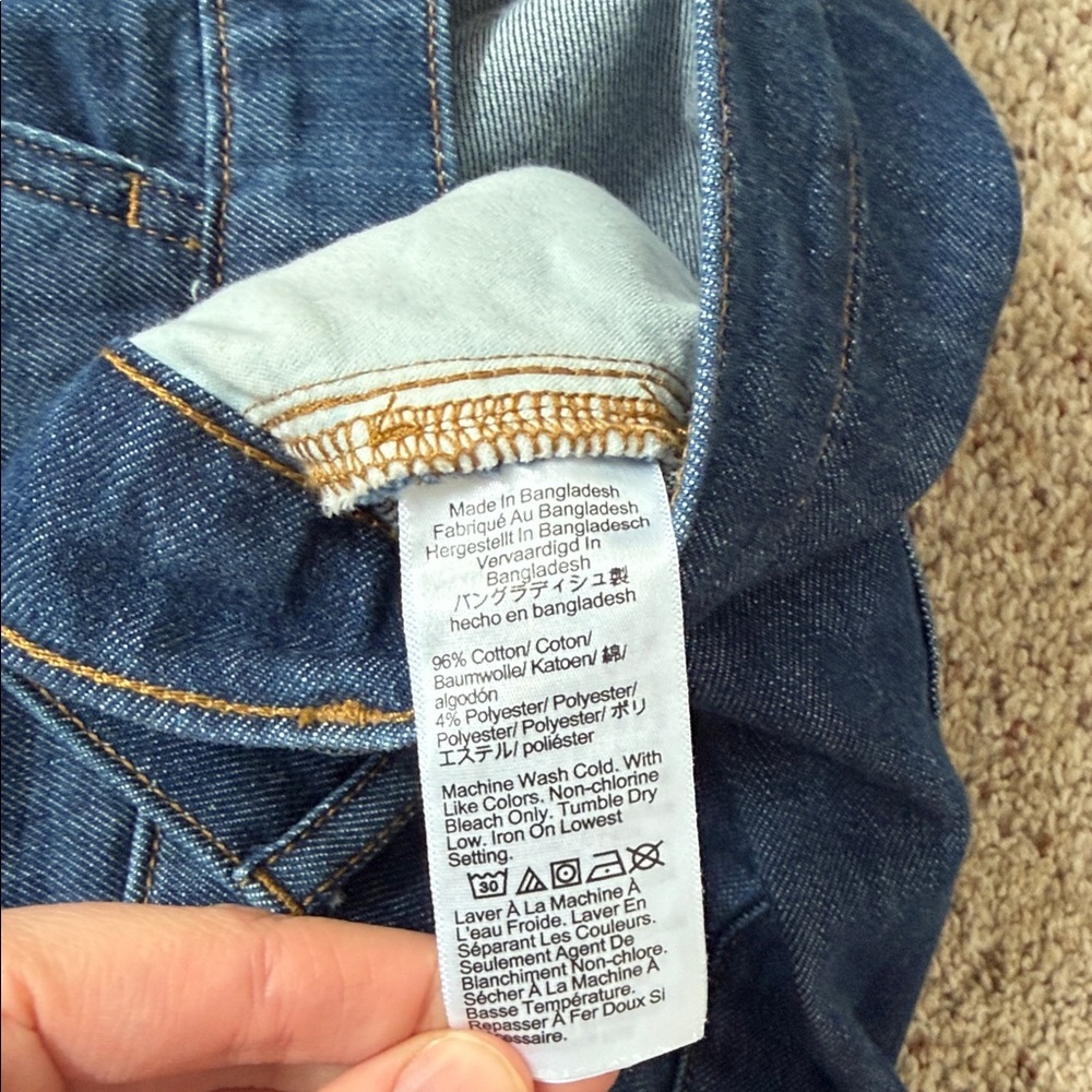 J. Crew Dark Blue Wide Leg Jeans - Picture 3 of 6